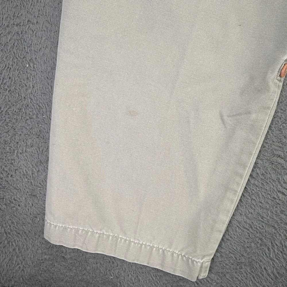 The North Face Cargo Pants Mens 34 Khaki Tan Cotton Canvas Roll Up Hiking 2938